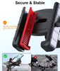 Adjustable Manual Clip Phone Holder for Motorcycle Smart Phone Holder for Biking Rotation Golf Cart Phone Stand