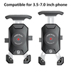 Universal Waterproof Aluminum Alloy Base Mobile Phone Holders One-click Quick Release Bicycle Phone Holder