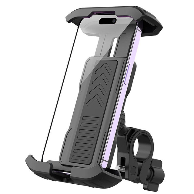 High Quality Bicycle Phone Holder, 360 Degree Knob Base, Shock-absorbing Motorcycle Riding Navigation Phone Holder