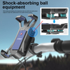Universal Bicycle & Motorcycle Phone Holder with 360 Degree Rotation Shockproof Flexible for Riding