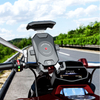 Universal Waterproof Aluminum Alloy Base Mobile Phone Holders One-click Quick Release Bicycle Phone Holder