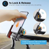 Adjustable Manual Clip Phone Holder for Motorcycle Smart Phone Holder for Biking Rotation Golf Cart Phone Stand
