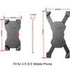 High Quality ABS Plastic 360 Degree Rotation Antishake Antishock Cycling Bike Mount Grip Phone Holder for Scooters Motorcycle