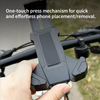 Waterproof Flexible Plastic Bike Handlebar Clamp Stand Mobile Phone Holder Replacement Accessory for Cycling & Bicycle Riding