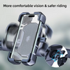Full Protection Auto Lock Button 360 Rotation Bicycle Motorcycle Phone Holder Universal Bike Phone Mount for 4-7 Inch Cell Phone