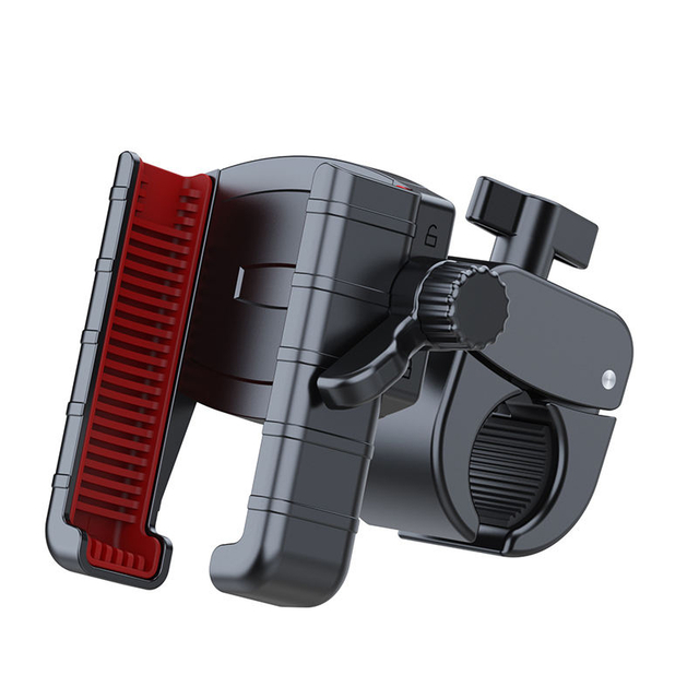 Adjustable Manual Clip Phone Holder for Motorcycle Smart Phone Holder for Biking Rotation Golf Cart Phone Stand